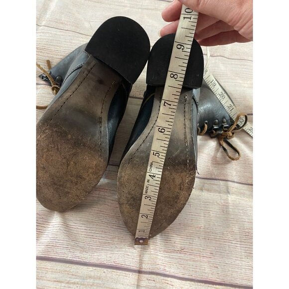 Freebirds By Steven Women's Holis Leather Distressed Lace Up Ankle Boots - 9 - Picture 10 of 12